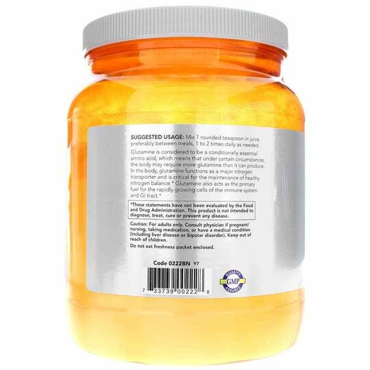 L-Glutamine Powder, NOW